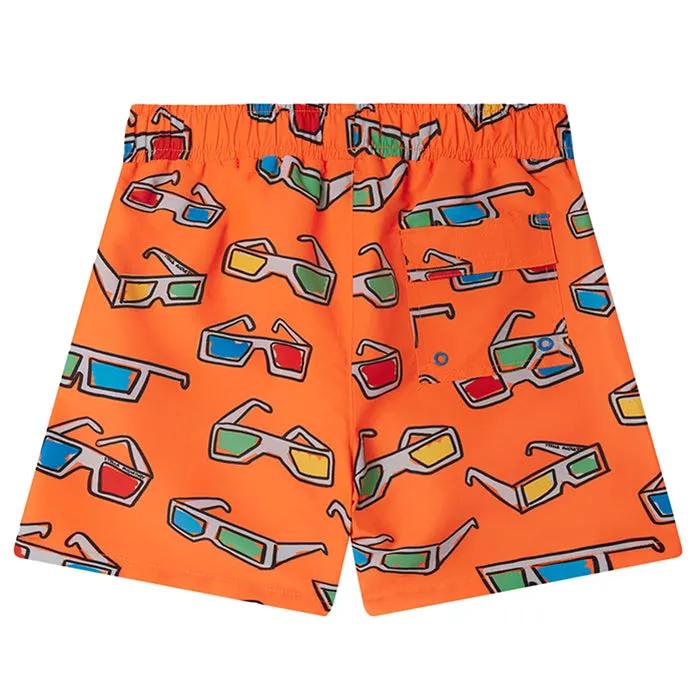 Stella McCartney Child Swim Shorts Sunglasses Print Orange