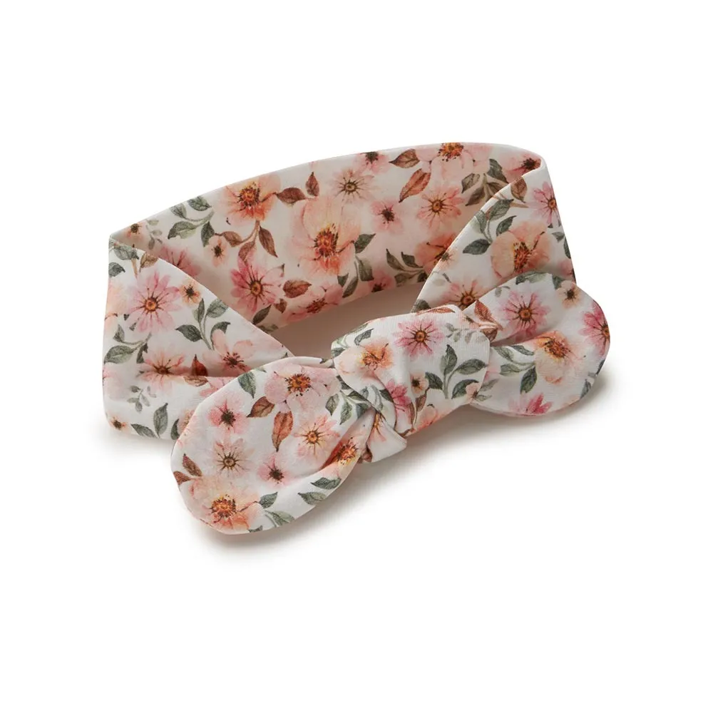 Printed ASSTD Snuggle Hunny Organic Cotton Jersey Topknot Headband