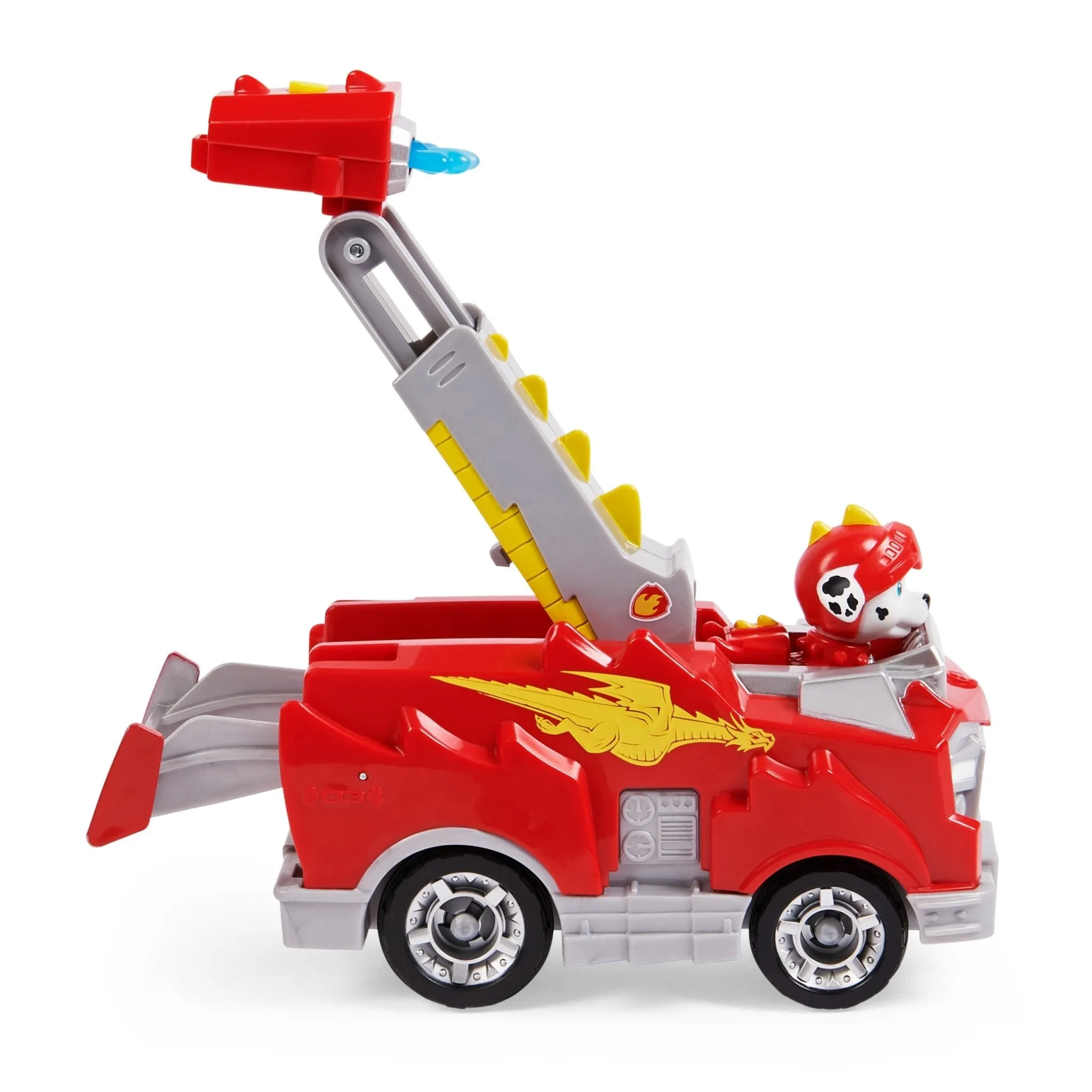 PAW Patrol, Rescue Knights Marshall Transforming Toy Car with Collectible Action Figure, Kids Toys for Ages 3 and up