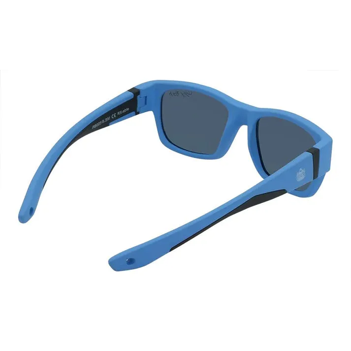 Toddler Polarised Unbreakable Sunglasses - Blue Frame/Smoke Lens for Kids