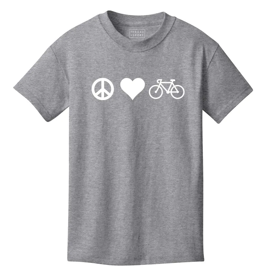 Peace Love Bicycles Kids