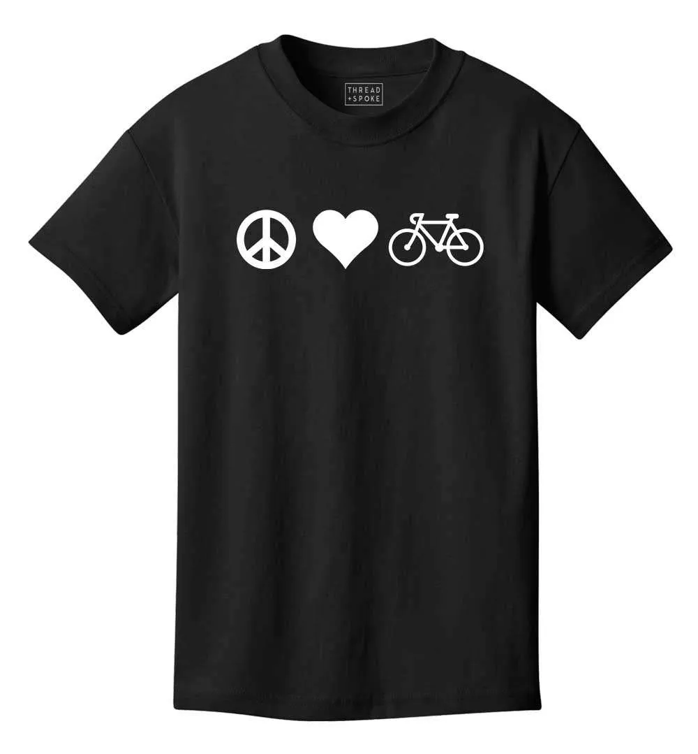 Peace Love Bicycles Kids