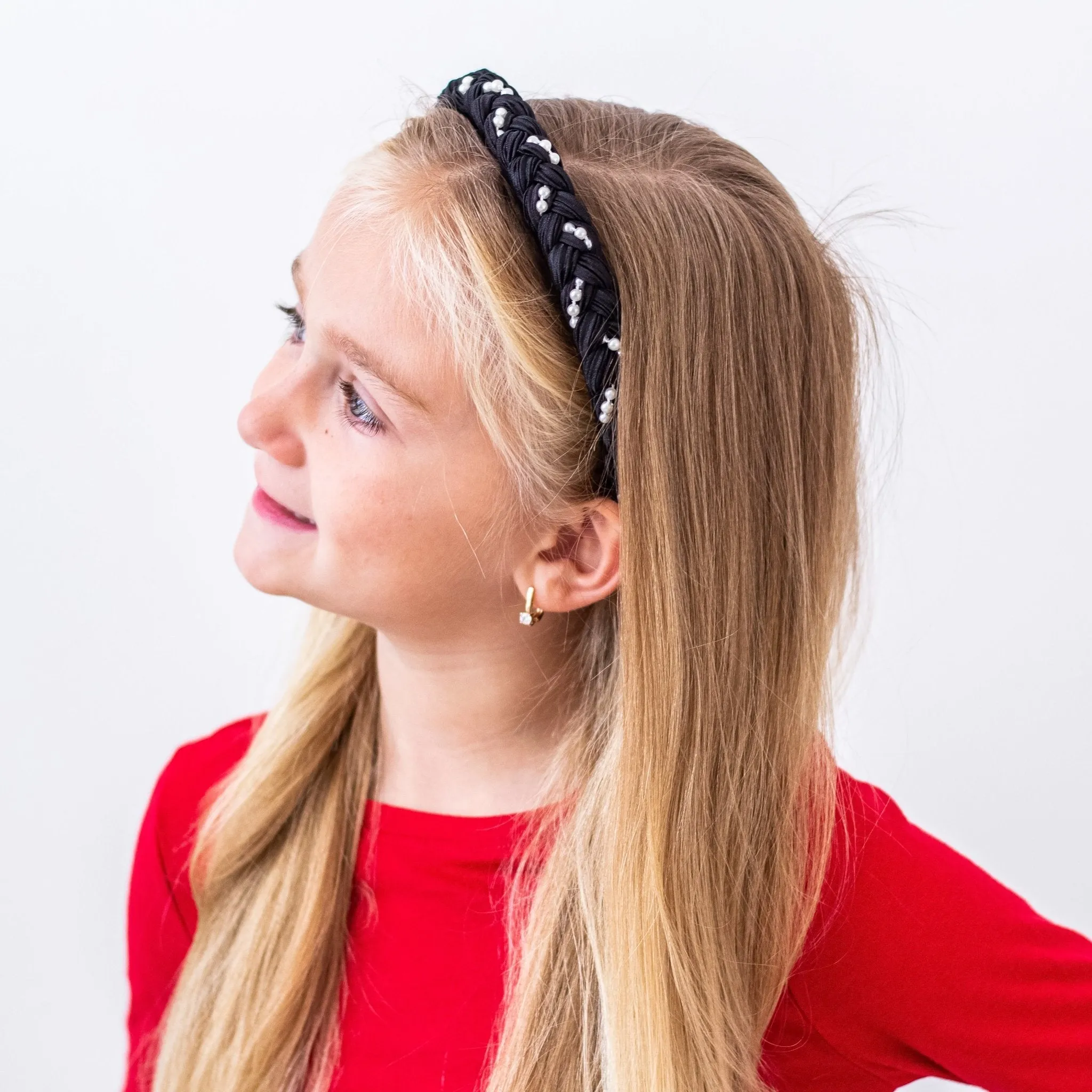 Pearl Headband with Braided Design