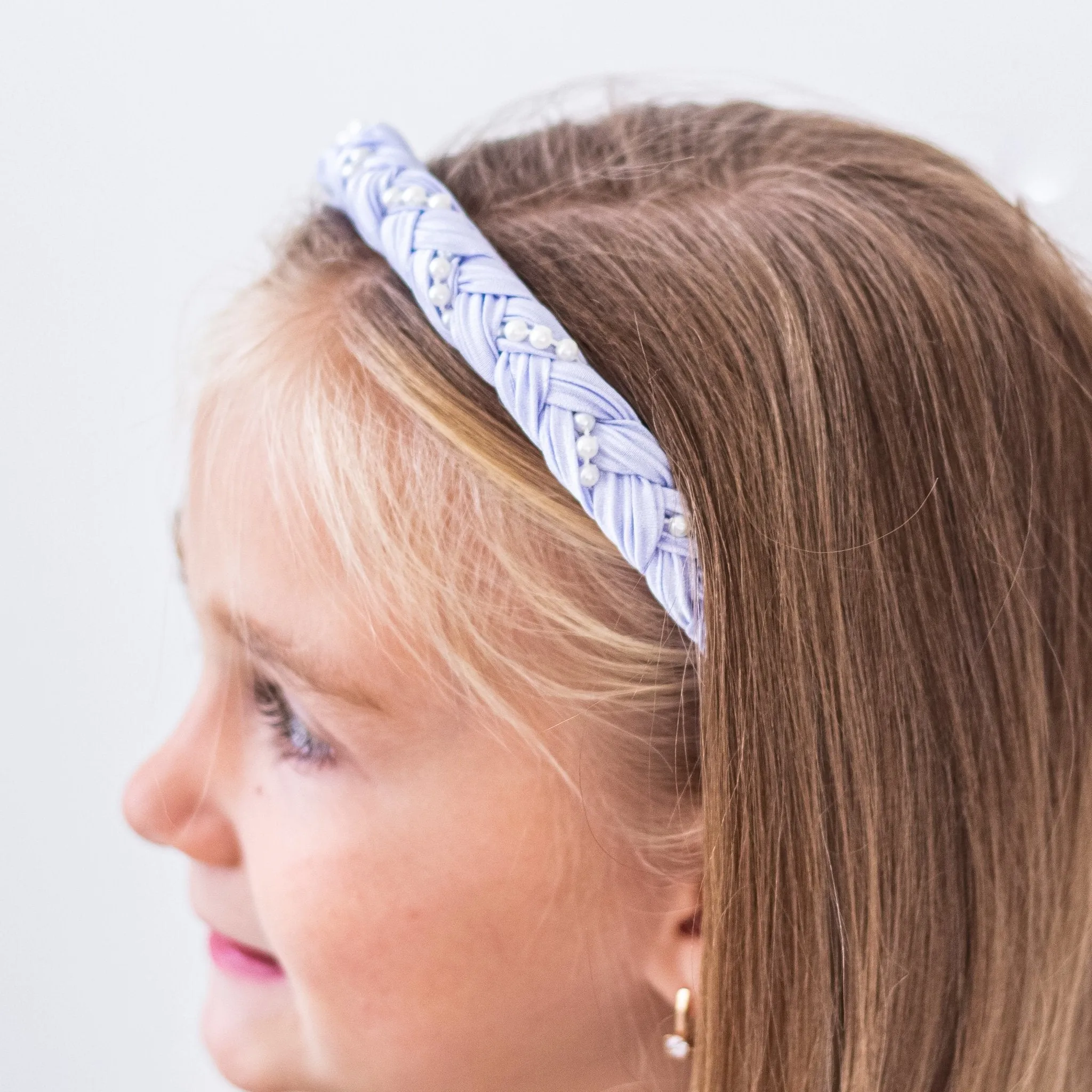 Pearl Headband with Braided Design