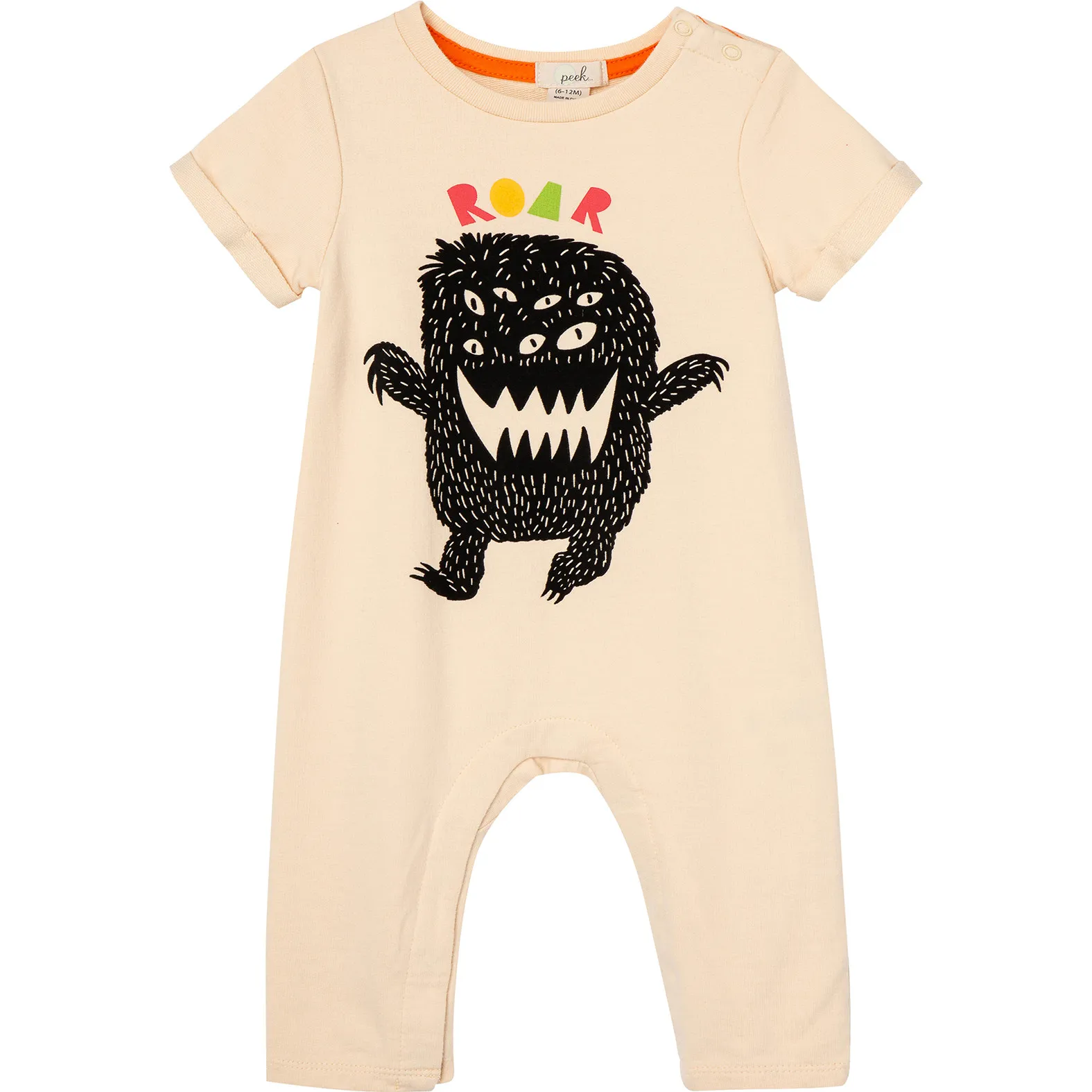 Peek Kids Roar Coverall, Cream