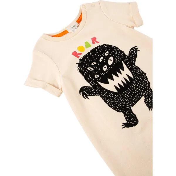 Peek Kids Roar Coverall, Cream