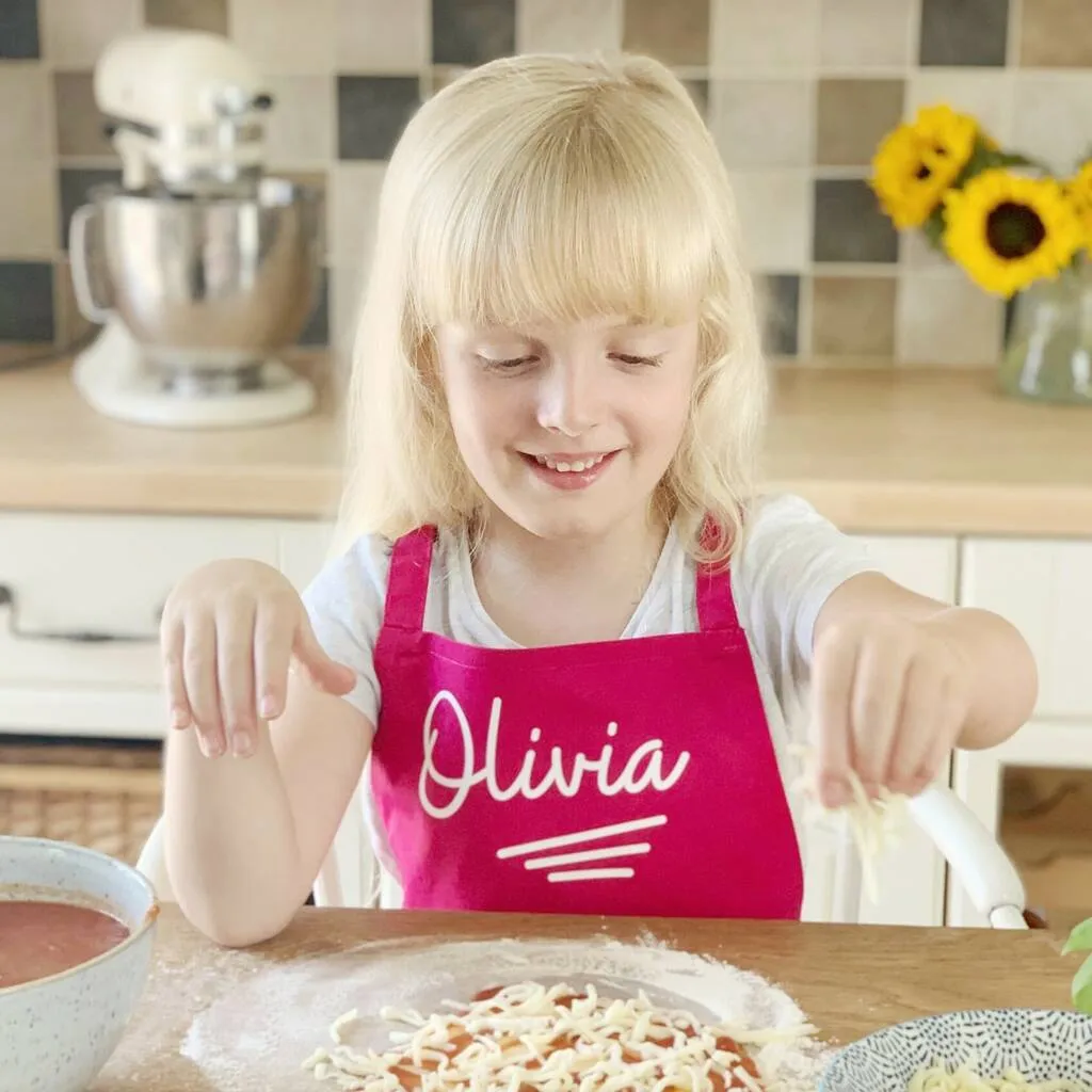 Personalised Kids Apron Ballpoint