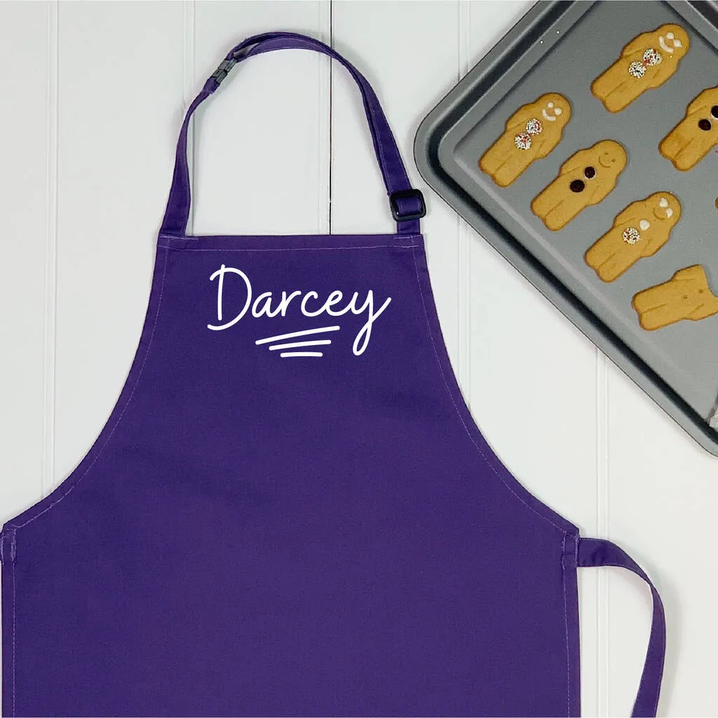 Personalised Kids Apron Ballpoint