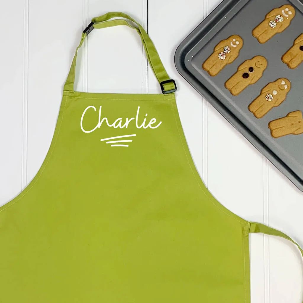 Personalised Kids Apron Ballpoint