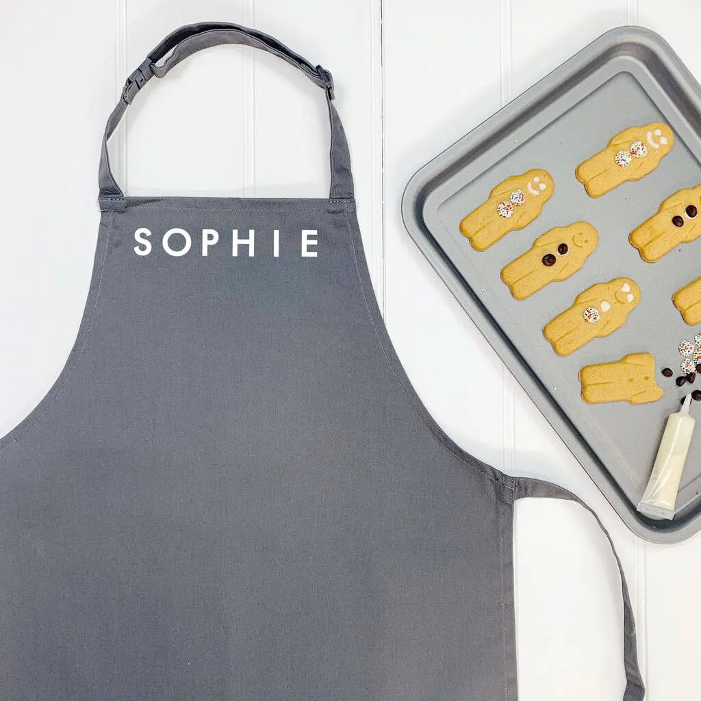 Personalised Kids Apron With Name