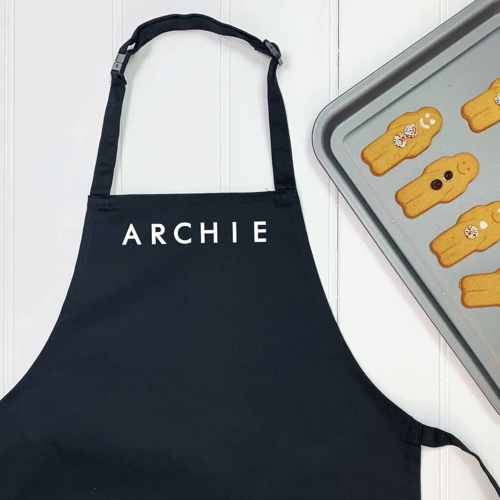 Personalised Kids Apron With Name