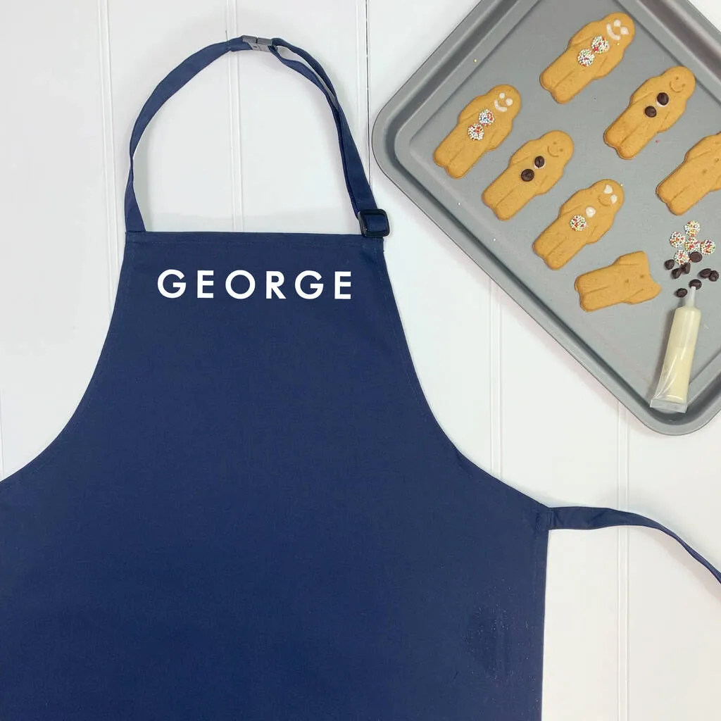 Personalised Kids Apron With Name