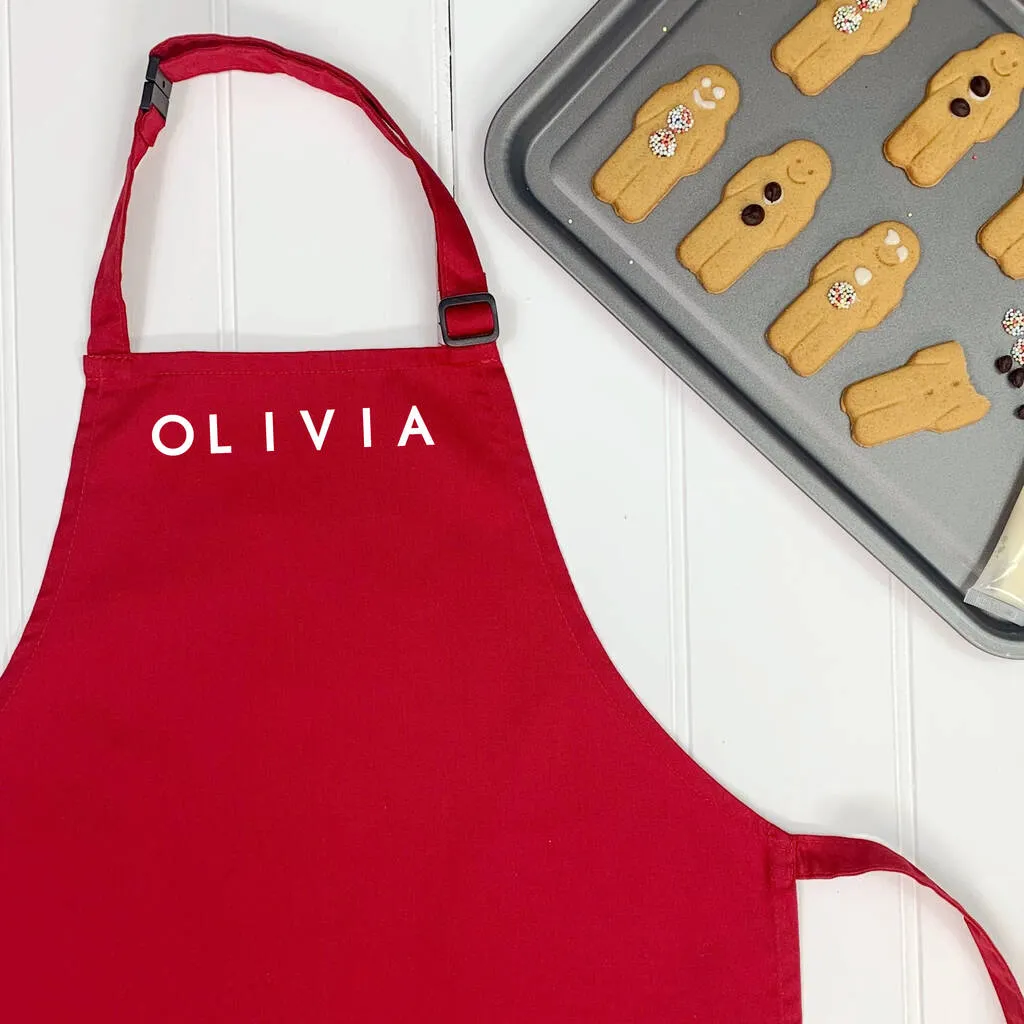 Personalised Kids Apron With Name