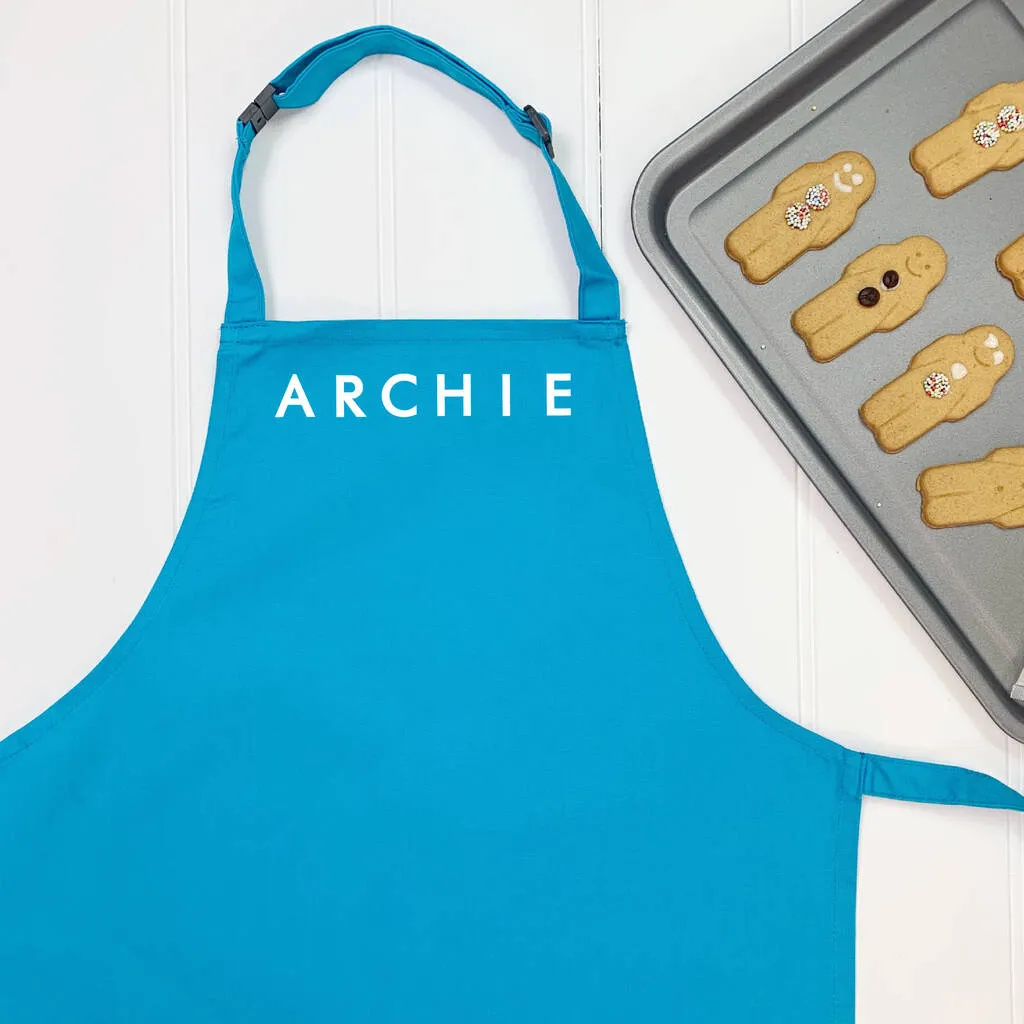 Personalised Kids Apron With Name