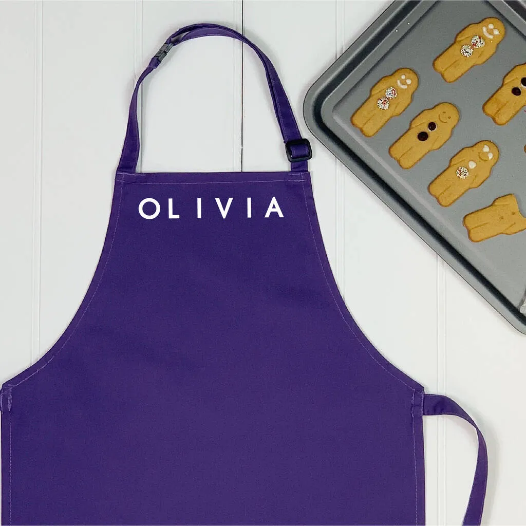 Personalised Kids Apron With Name