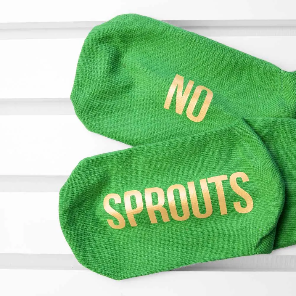 Personalized Christmas Day Socks in Sprout Green and Canary Yellow for Kids