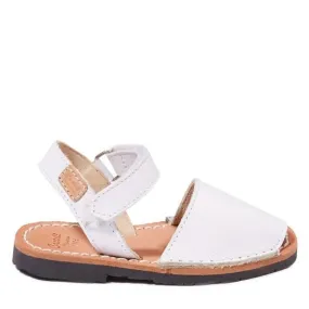 Piel Plain Leather Menorcan Sandal for Kids - Iker 1002