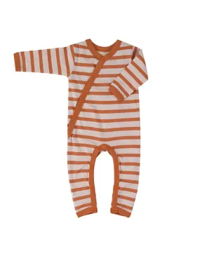 Organic Sienna Stripe Kimono Romper