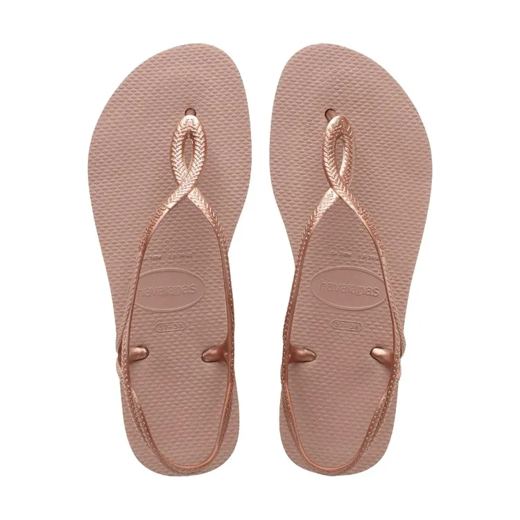 Kids Pink Havaianas Luna Fc Sandals