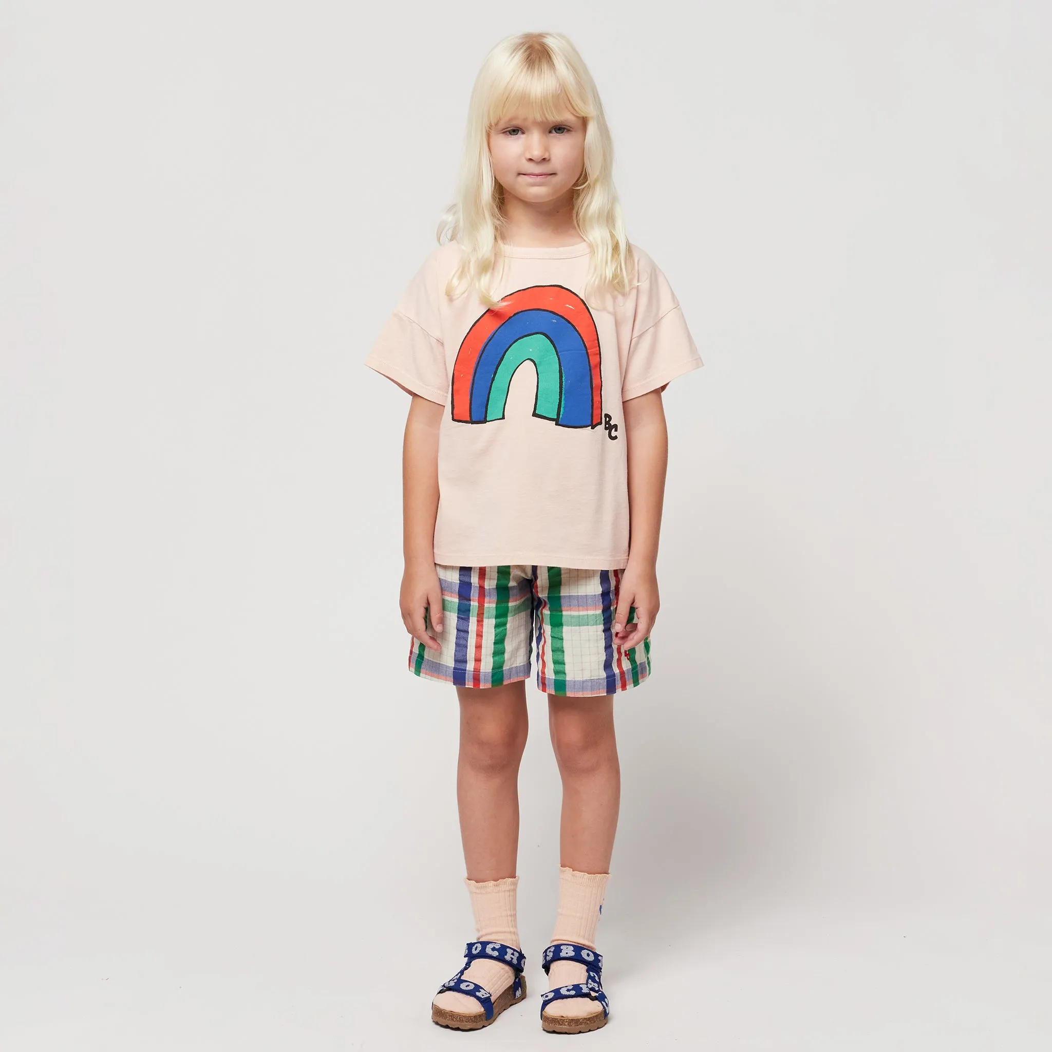 Pink Rainbow T-shirt for Kids by Bobo Choses