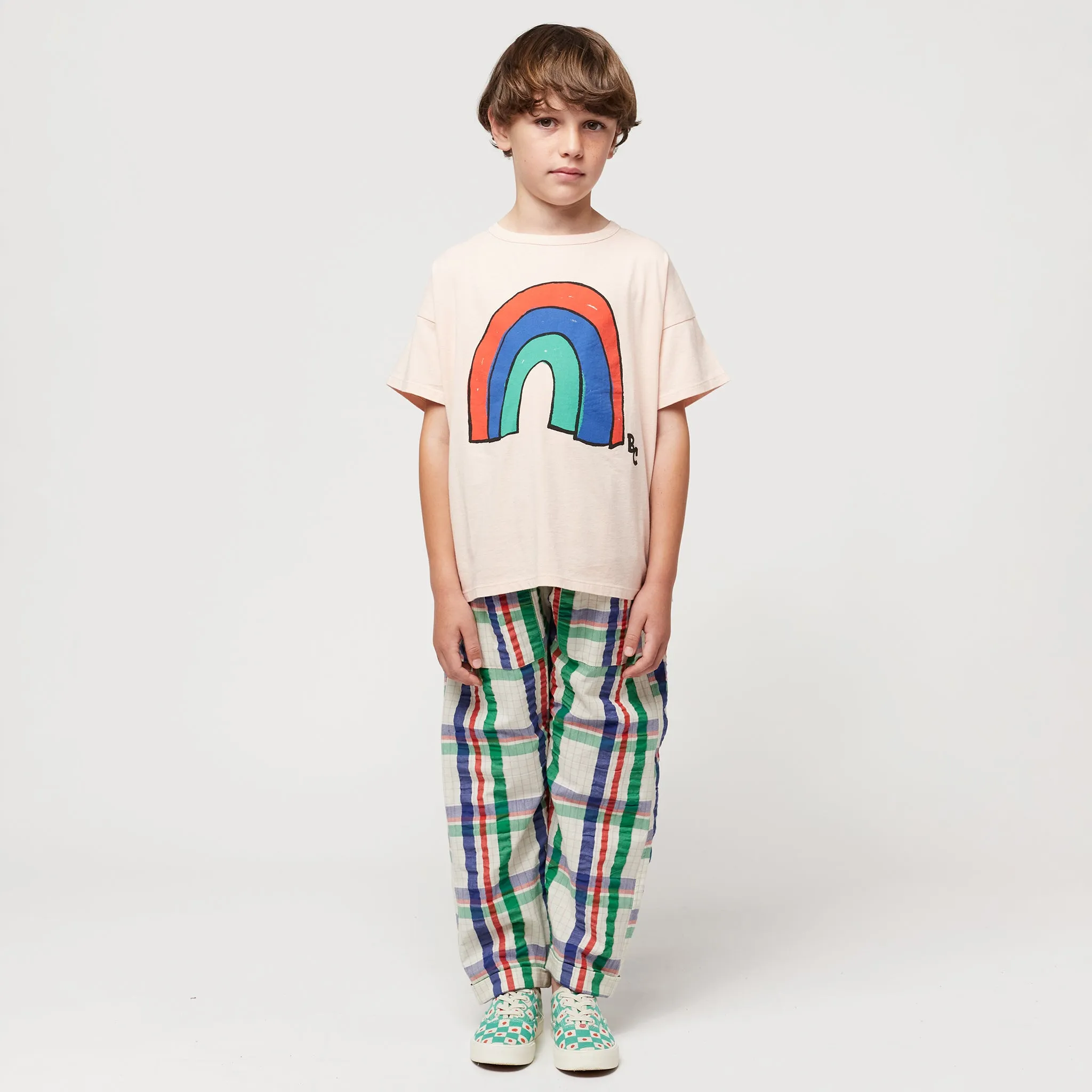 Pink Rainbow T-shirt for Kids by Bobo Choses