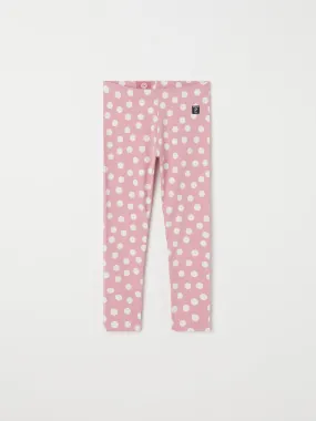 Polka Dot Print Kids Leggings