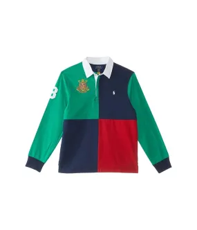 Polo Ralph Lauren Kids Color-Blocked Cotton Jersey Rugby Shirt (Big Kids)