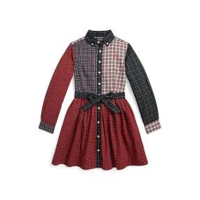 Polo Ralph Lauren Kids Plaid Cotton Fun Shirtdress (Big Kids)