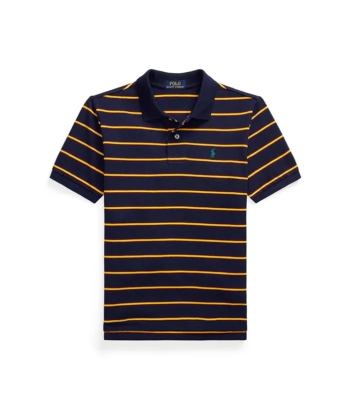 Polo Ralph Lauren Kids Striped Cotton Mesh Polo Shirt (Big Kids)