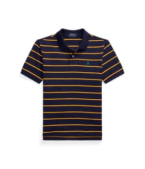 Polo Ralph Lauren Kids Striped Cotton Mesh Polo Shirt (Big Kids)