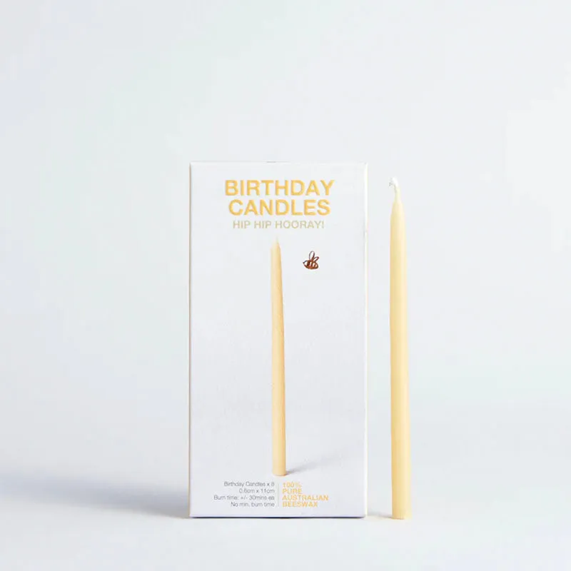 Queen B Beeswax Birthday Celebration Candles