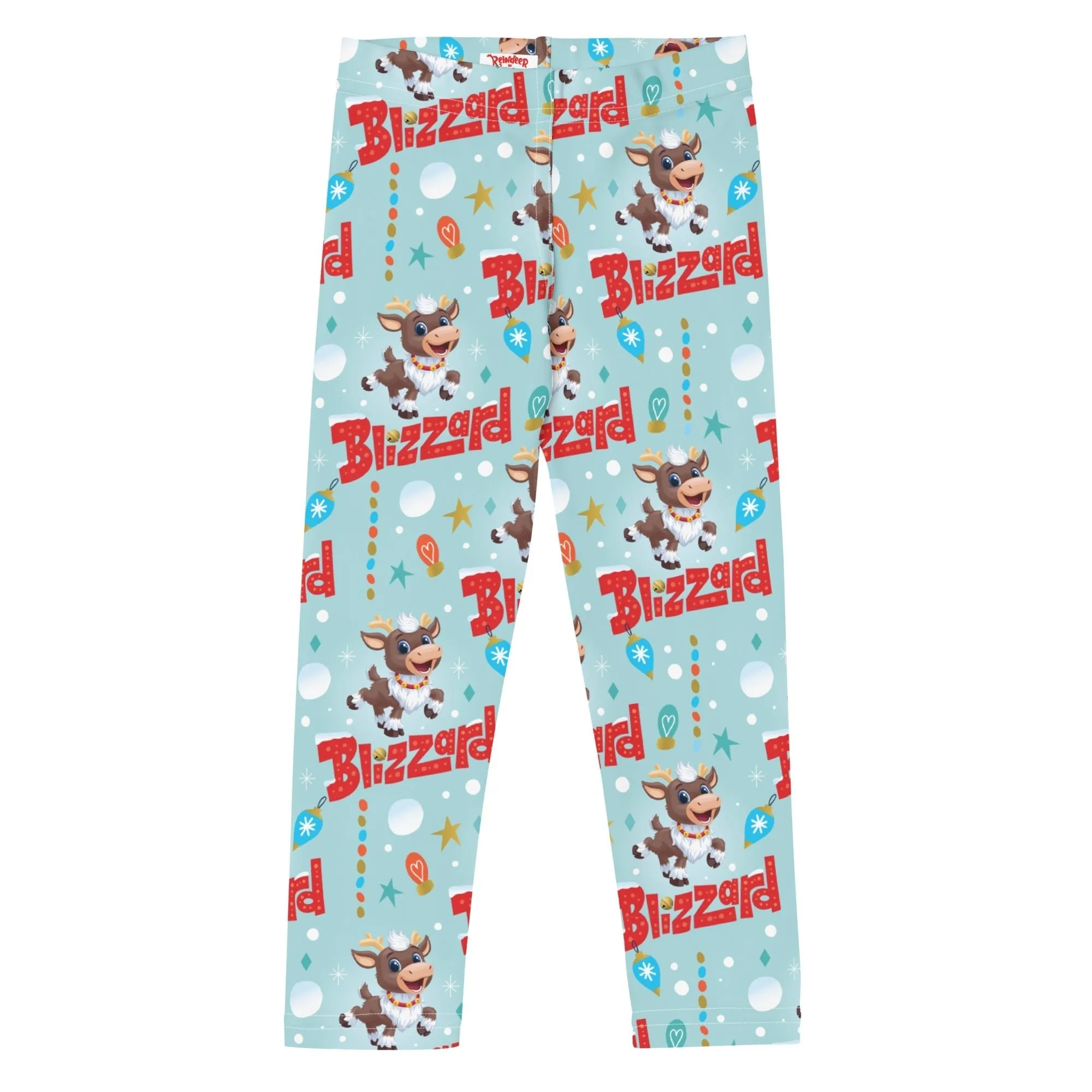 Reindeer in Here Blizz the Season Kids Leggings