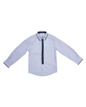 ROPA PARA NIOS - CAMISA M.L AZUL HUGO BOSS KIDS