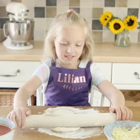 Rose Gold Personalised Kids Artisan Apron