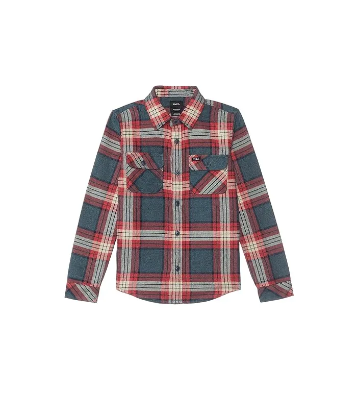 RVCA Children's Durable Plaid Long Sleeve Shirt