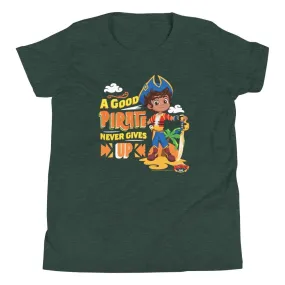 Santiago of the Seas A Good Pirate Never Gives Up Kids Premium T-Shirt