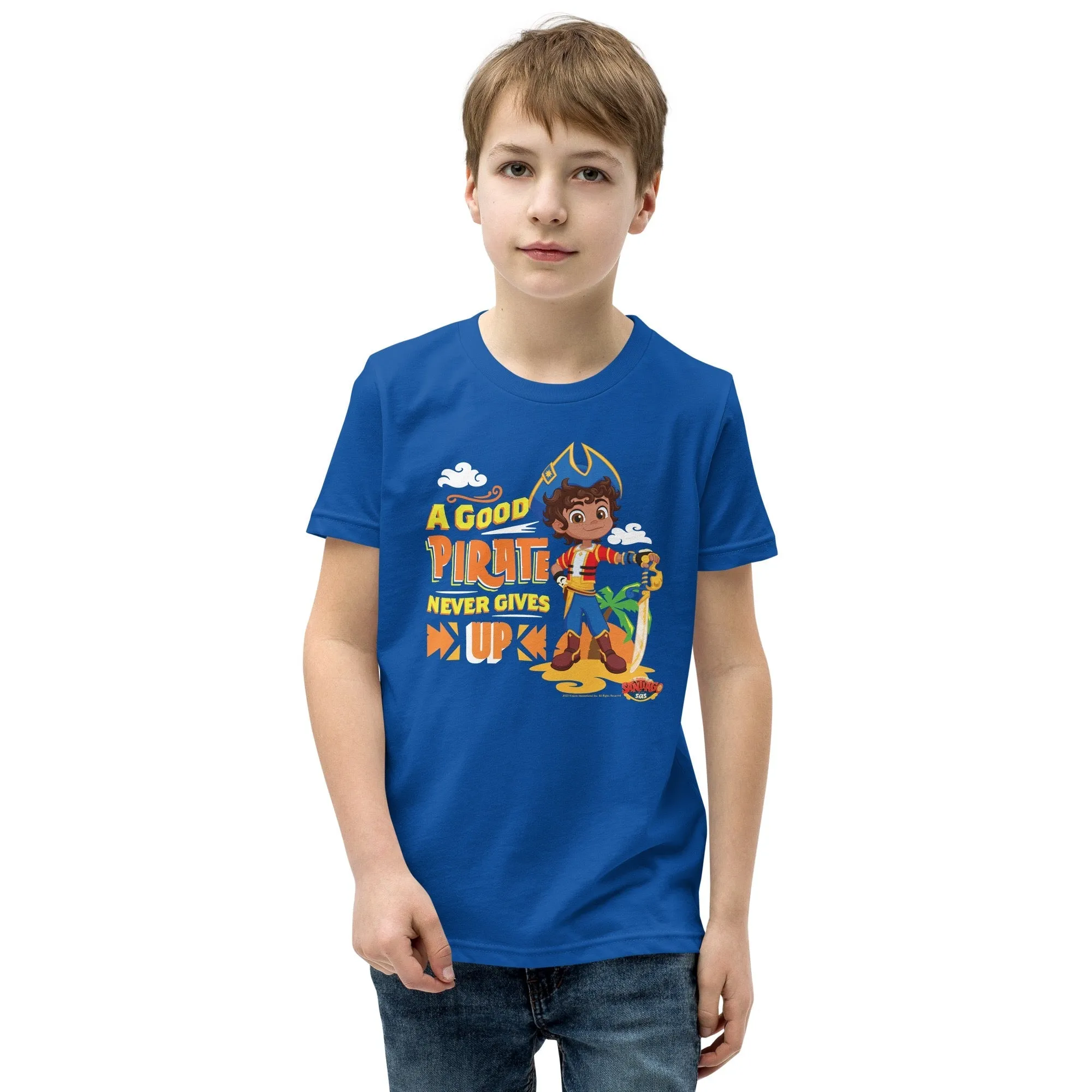 Santiago of the Seas A Good Pirate Never Gives Up Kids Premium T-Shirt