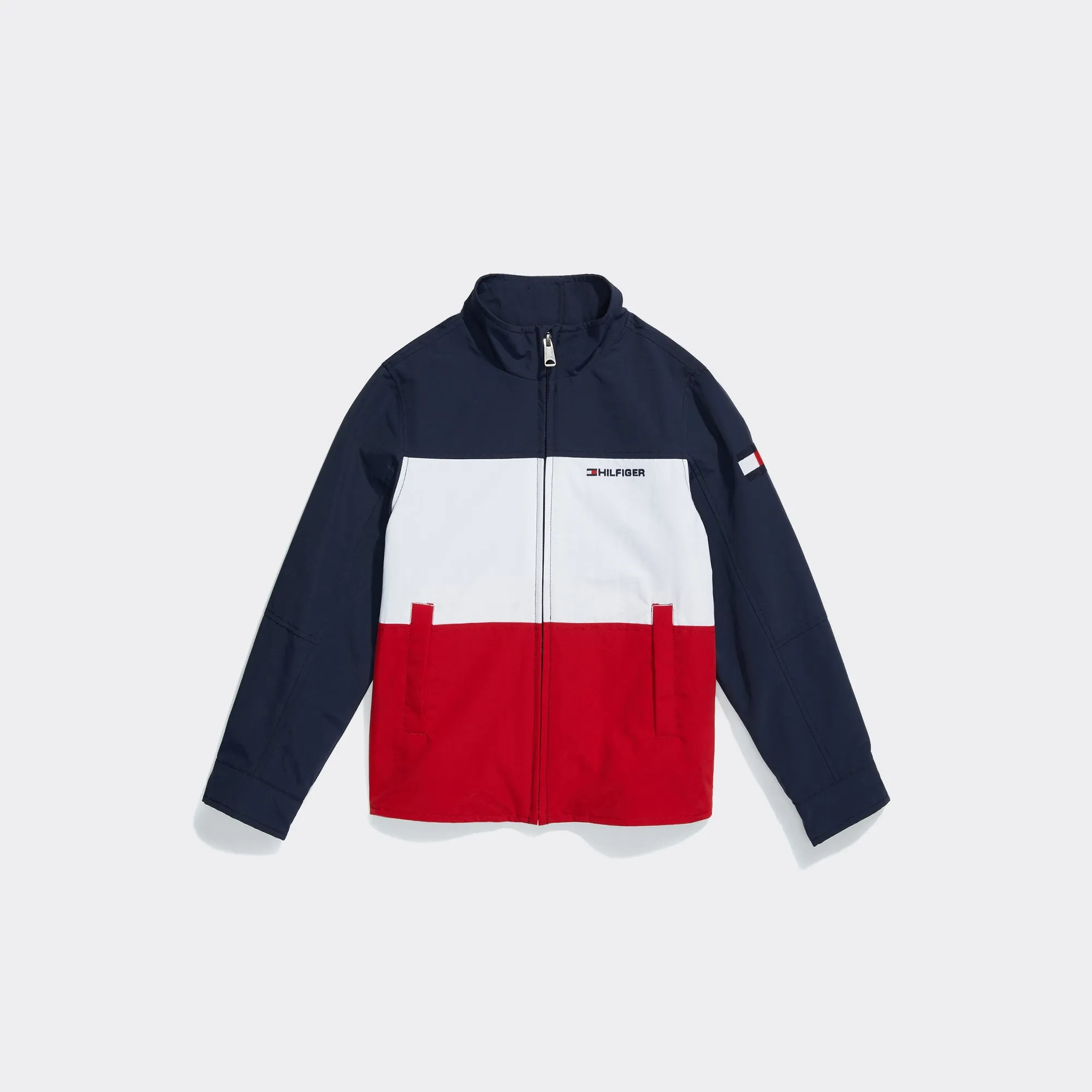 Seated Yacht Jacket (Kids) - Navy/ White/Red