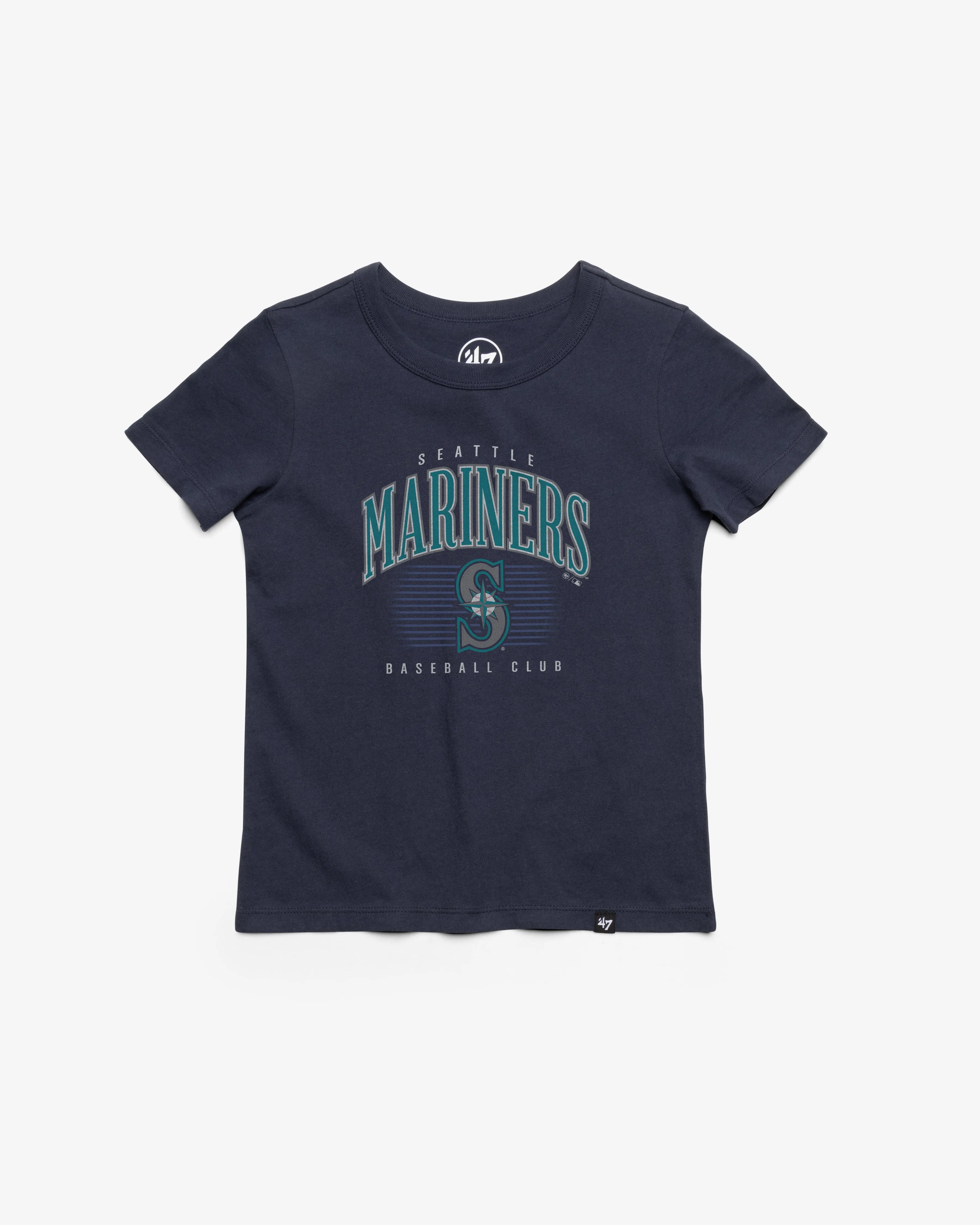 Kids Seattle Mariners '47 Franklin Cooperstown Double Header Tee,