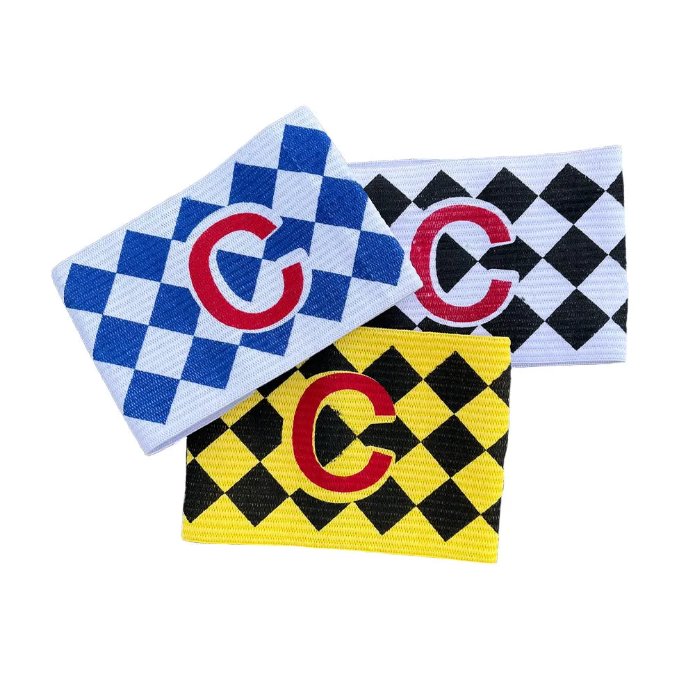 Senior Captain Armband - Yellow/Black Diamond