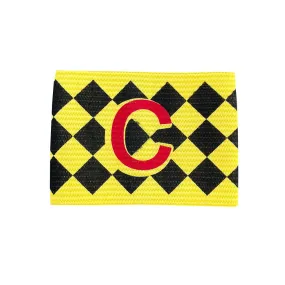 Senior Captain Armband - Yellow/Black Diamond