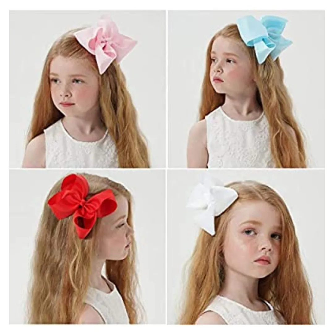 25 Big Girl's 6-inch Hair Bows