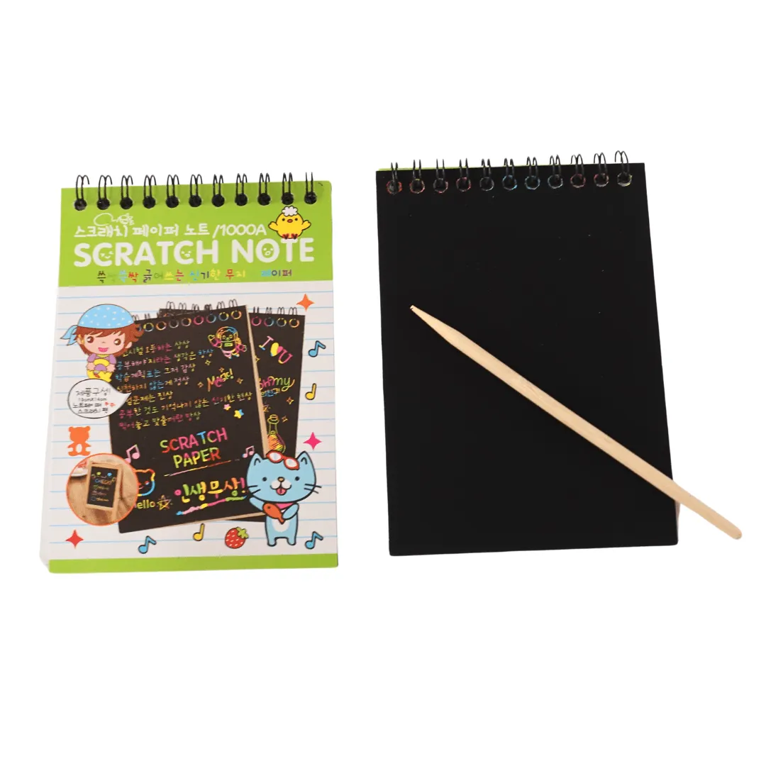 Set of 3 Small Kids Scratch Notebooks