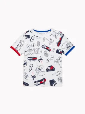 Skater Tee (Kids) - Bright White