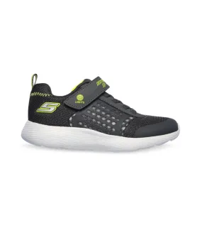 Comfortable skechers dyna lights Kids Shoes in Charcoal and Yellow