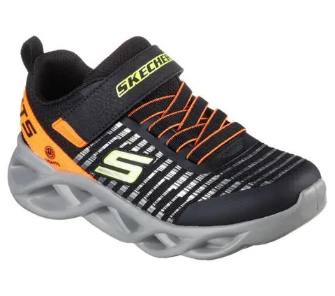 Skechers KIDS TWISTY BRIGHTS - NOVLO Black/Orange