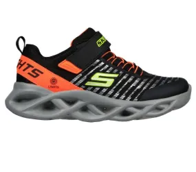 Skechers KIDS TWISTY BRIGHTS - NOVLO Black/Orange