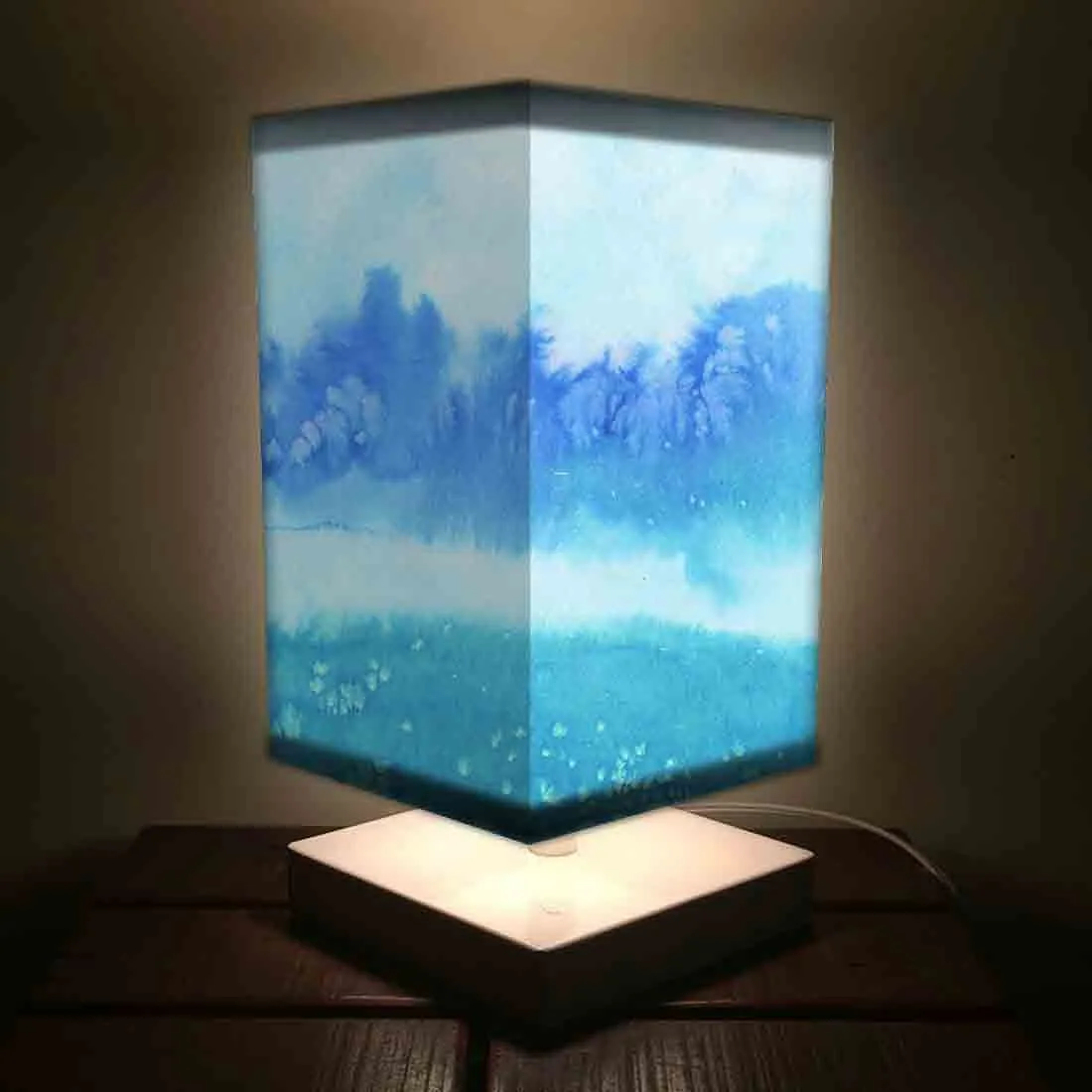 Sky Blue Watercolor Buy Table Lamps for Kids Room