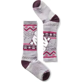 Smartwool Kids' Wintersport Polar Bear Pattern Full Cushion Over The Calf Sock (Infant/Toddler/Little Kid/Youth)