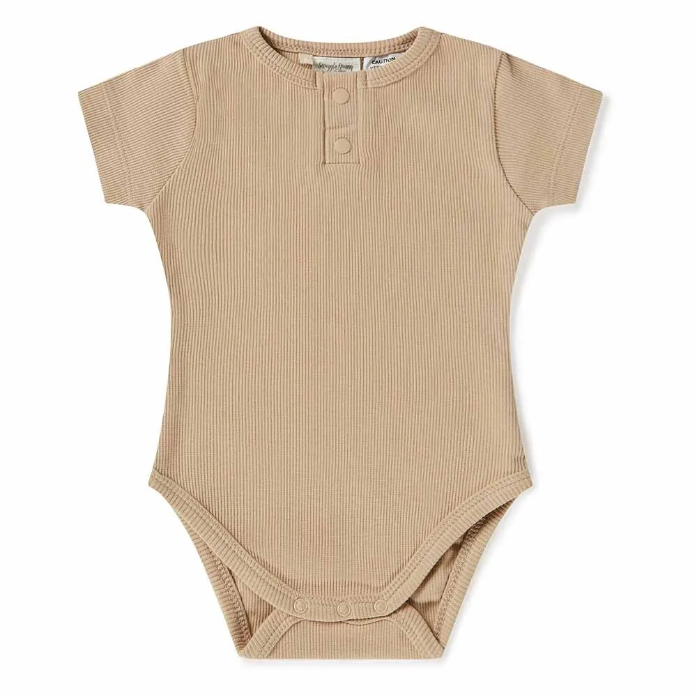 Snuggle Hunny Kids - Pebble Short Sleeve Organic Bodysuit